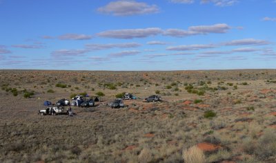 Camp on WAA Line, Simpson Desert