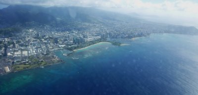 Honululu & Waikiki from the air