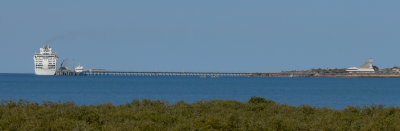 Dawn Princess at Broome Wharf