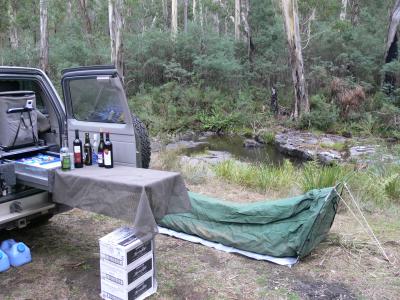 CAMP SITE ON CALEDONIA RIVER