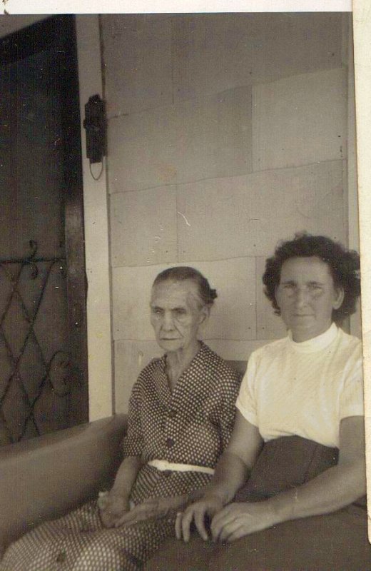 Grandma Paschal and her caretaker.