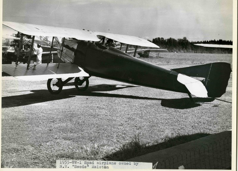 The Spad, which is now either at the San Diego Aerospace Museum or the Smithsonian, Im not sure which
