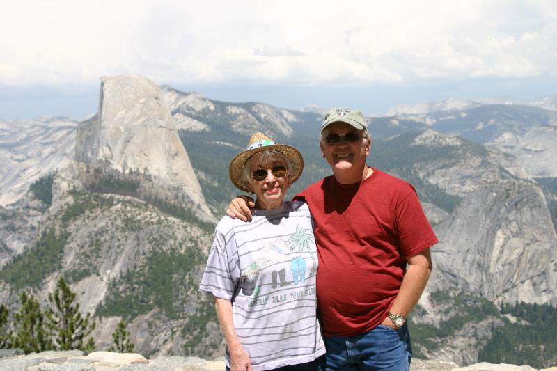 Mom and Myself in front of Half Dome 