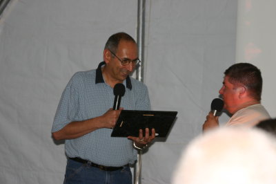 David Levy receiving award
