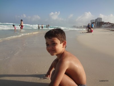 Praia em Frente ao Hotel Flamingo Cancun