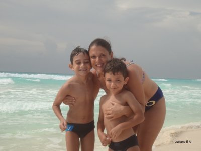 Praia em Frente ao Hotel Flamingo Cancun