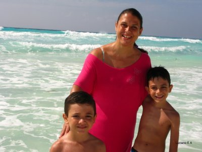 Praia em Frente ao Hotel Flamingo Cancun