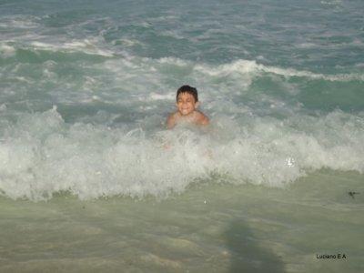 Praia em Frente ao Hotel Flamingo Cancun