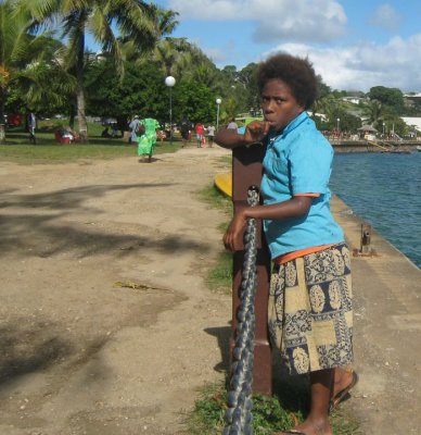 At the waterfront, Port Vila