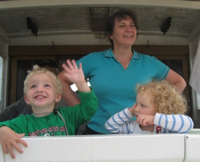 9 Apr 2011, On the boat on the Kaipara