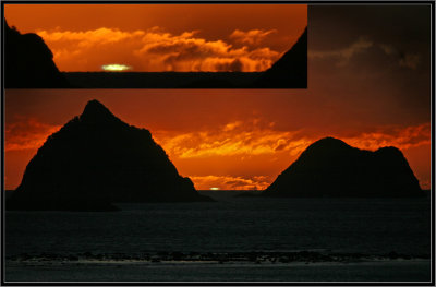 Sunset against Moturoa Motumahanga 8 Apr 2012 IMG_4760