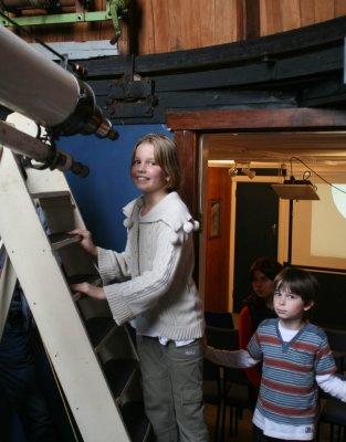 New Plymouth Observatory. Waiting for some sun at the Alvan Clark refractor