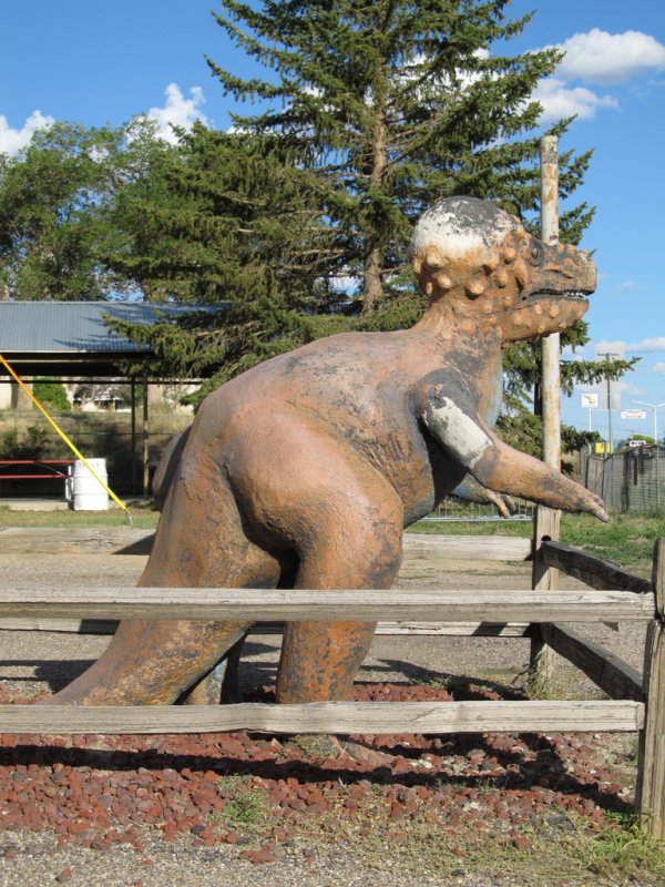 On to Dinosaur Colorado to observed a caged animal...