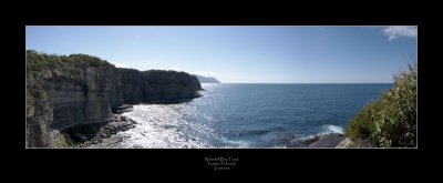 Tasman Peninsula coastline from the Waterfall Bay track