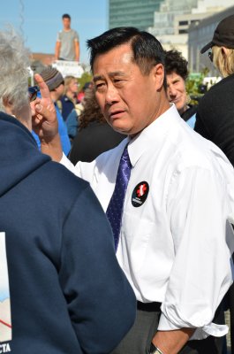 Leland Yee @ Education Rally Against Budget Cuts at San Francisco Civic Center