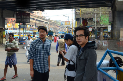 Kiet,Thang,Hao at Howrah bridge 13/12