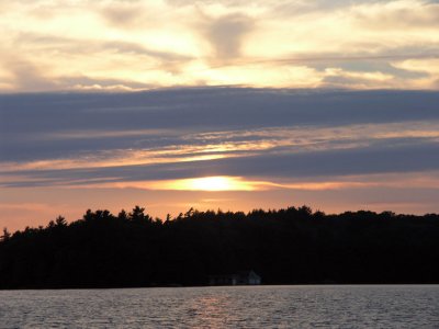 Sunset on Lake Joseph