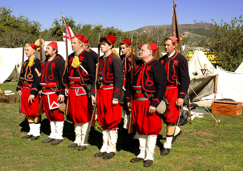 The ZOUAVES (zoo-ahh-vahs) 5th New York Regiment... But theyre French, can they fight?