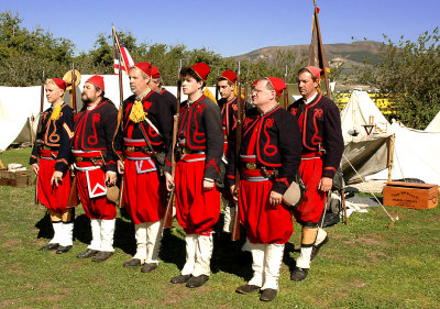 The ZOUAVES (zoo-ahh-vahs) 5th New York Regiment... But they're French, can they fight?