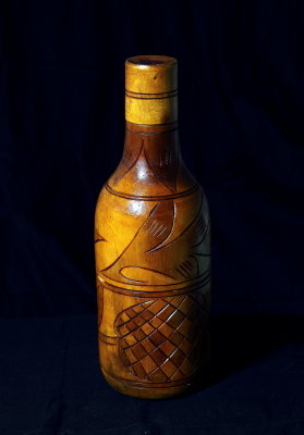 wooden bottle