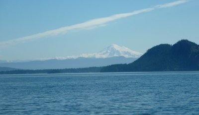Mt Baker from Rosario Strait, San Juans