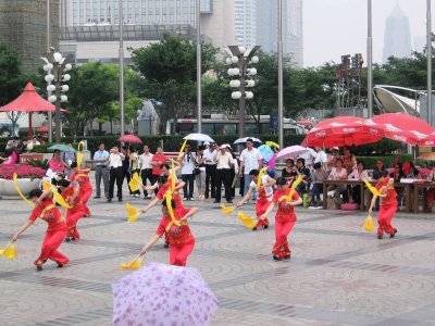 Fan dancing competition, Shanghai