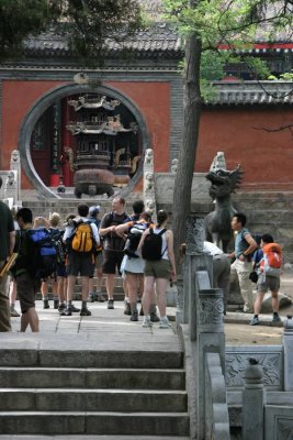 Temple at entrance to Mt. Huashan, Xian