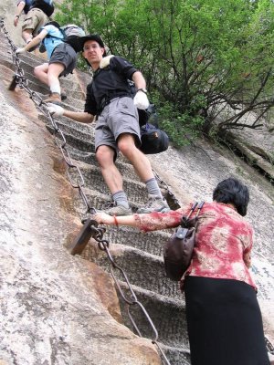 more ascending Mt. Huashan, Xian