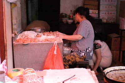 dumplings, in the muslim quarter, Xian