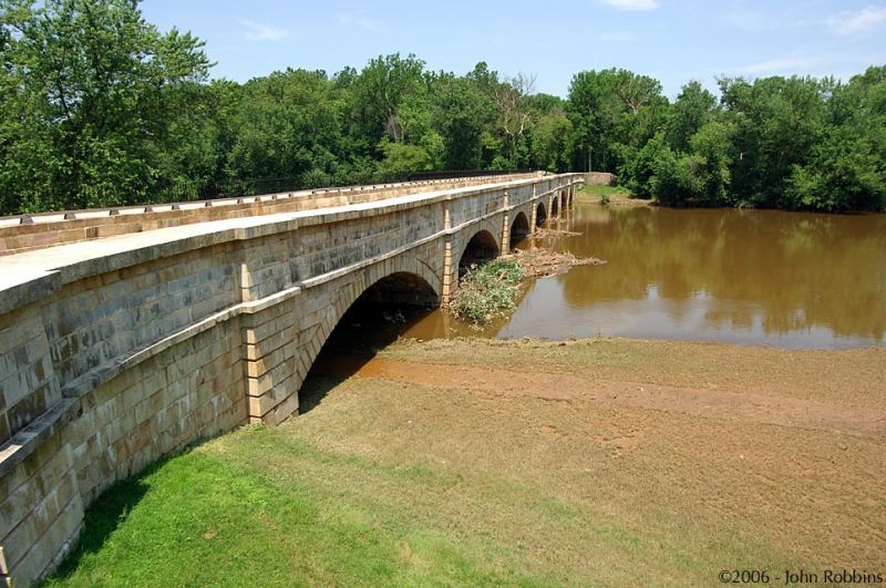 Monocacy Aqueduct in flood