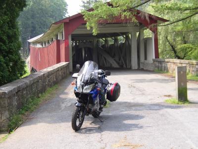 The first covered bridge