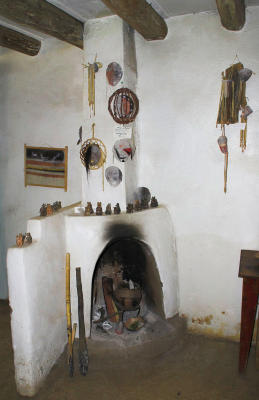 Fireplace used as pottery kiln