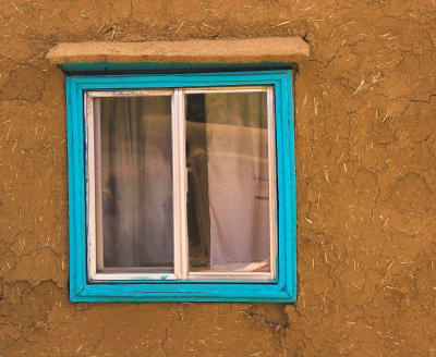Taos Pueblo window