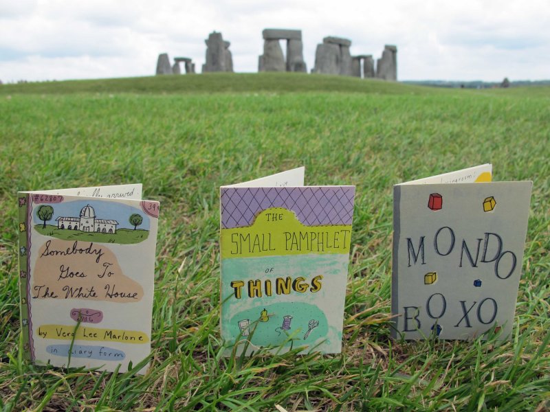 Three Small Books visit Stonehenge in July of 2011