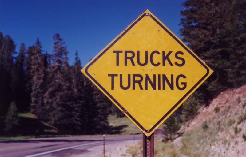Trucks Turning (Cloudcroft, NM)