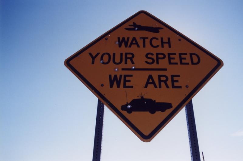 Watch Your Speed We Are (NM-OK Border Along Rt. 56)