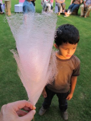 Conical cotton candy