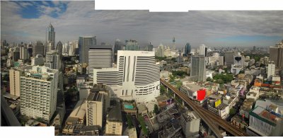View of Bangkok from 28th floor of Landmark Hotel looking west 8 Dec 2011.jpg