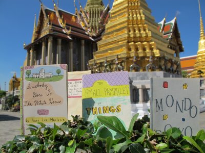Three Small Books visit the Grand Palace, Bangkok in December of 2011