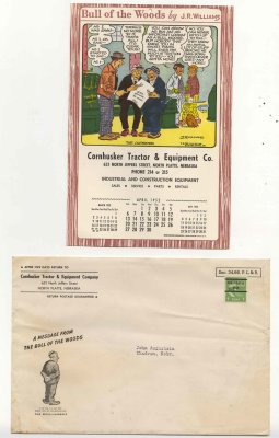 This is how the calendars were typically mailed