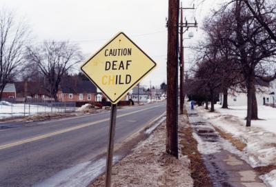 Caution Deaf Child