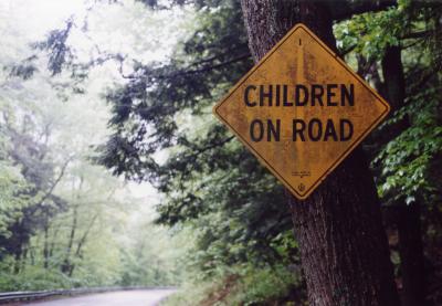 Children On Road (Montgomery MA)