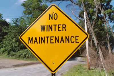 No Winter Maintenance (Fort Indiantown Gap PA)