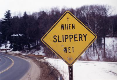 When Slippery Wet