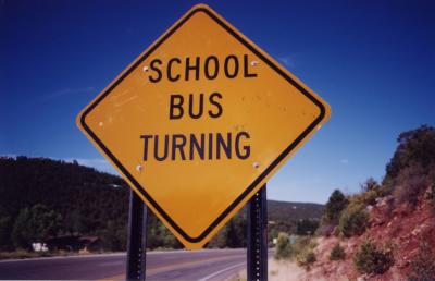 School Bus Turning (High Rolls NM)