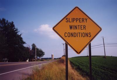 Slippery Winter Conditions (Near Luthersburg PA)