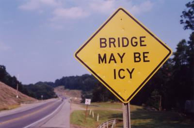 Bridge May Be Icy (Shippenville, PA)