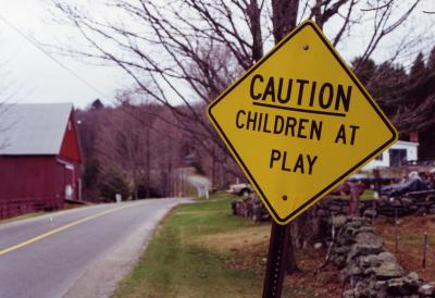Caution Children At Play (Rowe, MA)