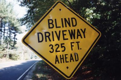Blind Driveway 325 Ft Ahead (Sunderland, MA)
