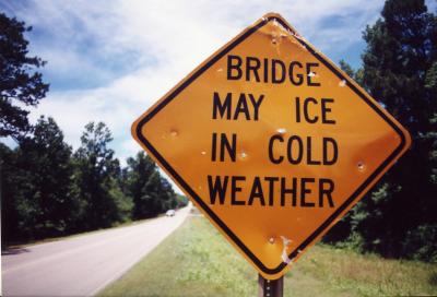 Bridge May Ice In Cold Weather (New Site, MS)
